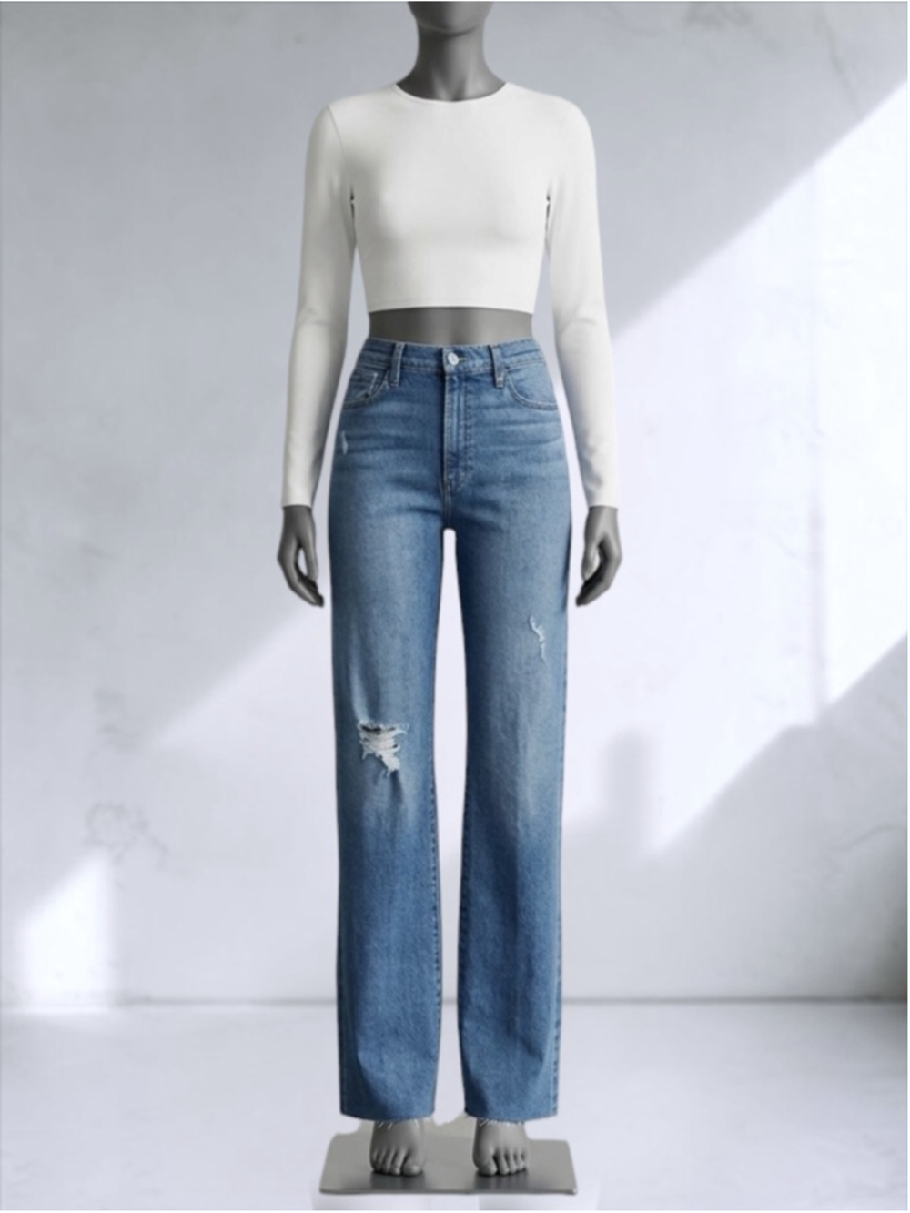 Joe’s Jeans High Rise Wide Leg Jeans – Belenos Wash – Size 25 - Picture 6 of 10